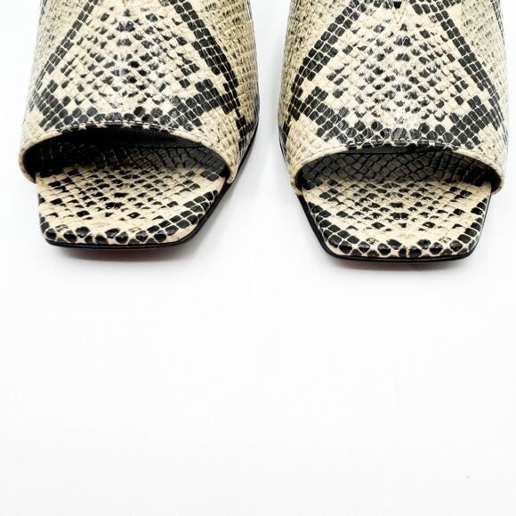 Gucci New GG Python Leather Mules Sandals Heels Size 37, 7 - Picture 4 of 13